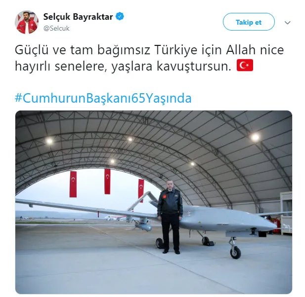 Selçuk Bayraktar Erdoğan'ın doğum gününü kutladı - 1