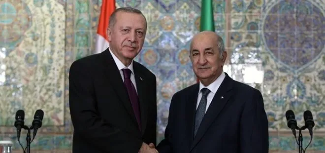 Son dakika: Başkan Erdoğan Cezayir Cumhurbaşkanı Tebbun ile görüştü