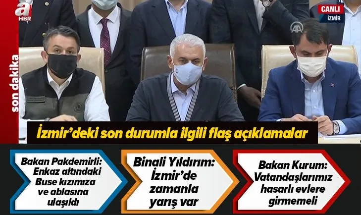 Son dakika: Binali Yıldırım'dan önemli İzmir depremi açıklaması