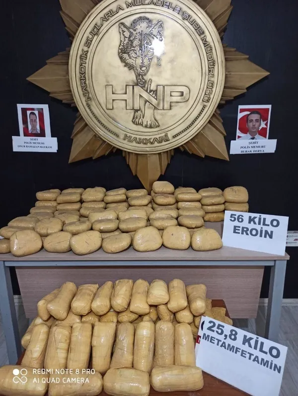 Hakkari’de dev uyuşturucu operasyonu! 3 operasyonda 15 milyonluk uyuşturucu darbesi