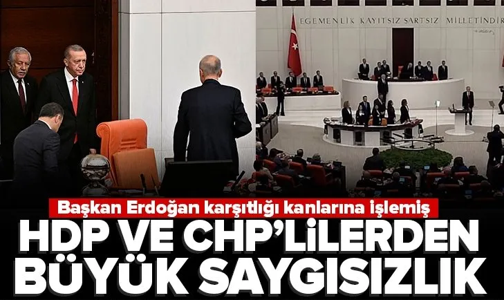 HDP ve CHP’lilerden saygısızlık