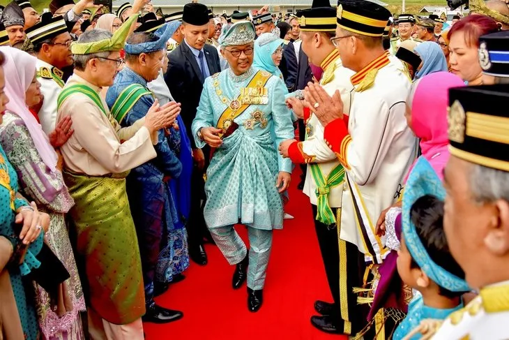 Yeni Malezya Kralı Sultan Abdullah görevine başladı! Törenden renkli kareler...