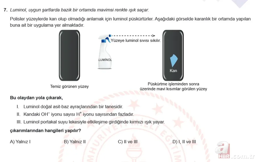 Mart ayı LGS örnek sorular listesi yayımlandı! MEB 2021 LGS sayısal - sözel örnek sorular ve cevap anahtarı 19