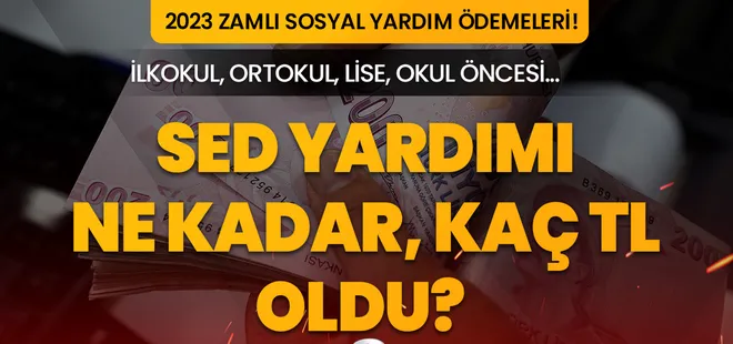 SED yardımı Temmuz zammı 2023 son dakika! SED yardımı ne kadar, kaç TL oldu? Zamlı sosyal yardım ödemeleri...