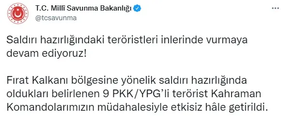 Son dakika: Saldırı hazırlığındaki 9 terörist etkisiz hale getirildi - 1
