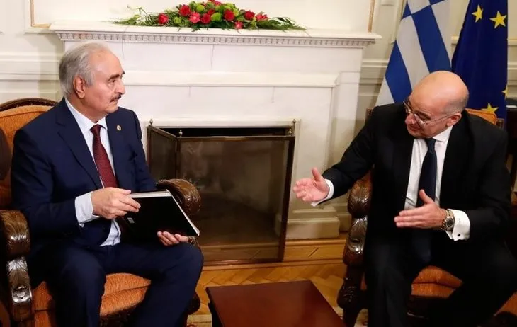 Hafter, Yunanistan Başbakanı ve Dışişleri Bakanı ile görüştü