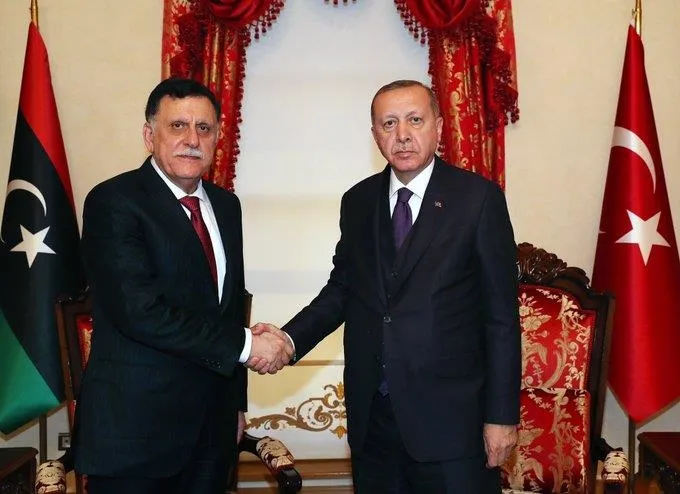 Başkan Erdoğan Fayez Al Sarraj ile görüştü - 1