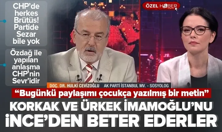 AK Parti Milletvekili Hulki Cevizoğlu İmamoğlu’nun adaylık sinyali verdiği paylaşımı yorumladı: İçeriği zayıf çocukça yazılmış bir metin