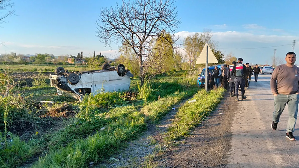 Samsun'da minibüs kazası: 1 ölü 2 yaralı
