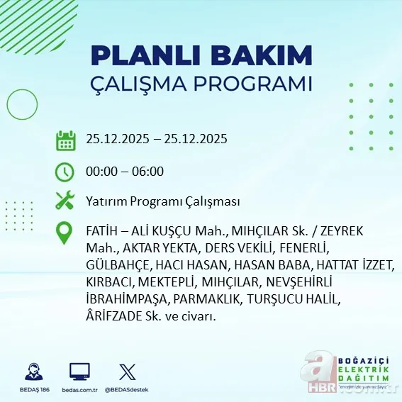 İstanbul’da yaşayanlar dikkat! 21 ilçede elektrik kesintisi: BEDAŞ-AYEDAŞ güncel liste 13