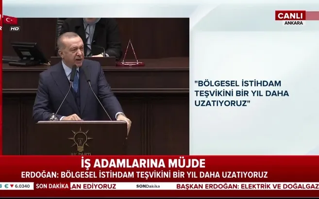 Başkan Erdoğan'dan iş adamlarına müjde