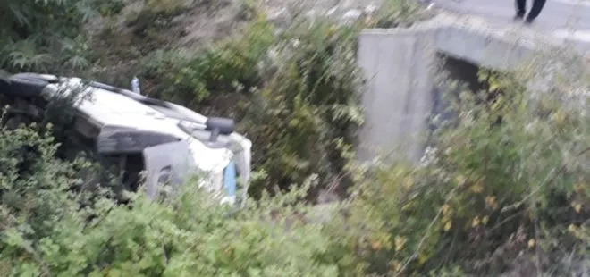 Kahramanmaraş Andırın’da yolcu minibüsü şarampole yuvarlandı!