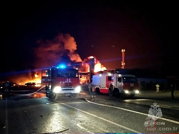 Rusya’da akaryakıt istasyonunda patlama! Onlarca ölü ve yaralı var...