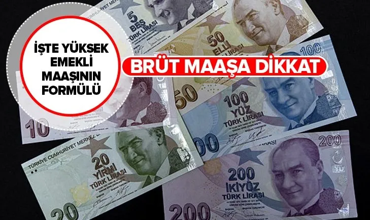 İşte yüksek emekli maaşının formülü! Brüt maaşa dikkat