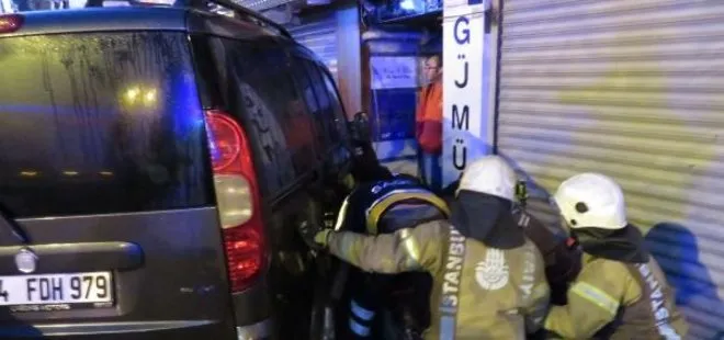 İstanbul’da feci kaza! Kaldırıma çıkan araç kadına çarptı