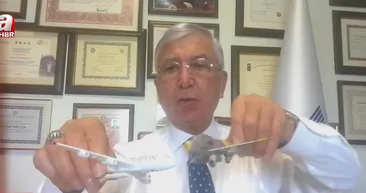 📌Uçak ile helikopter nasıl çarpıştı? A Haber canlı yayınında göstererek anlattı: Kabahat pilotta