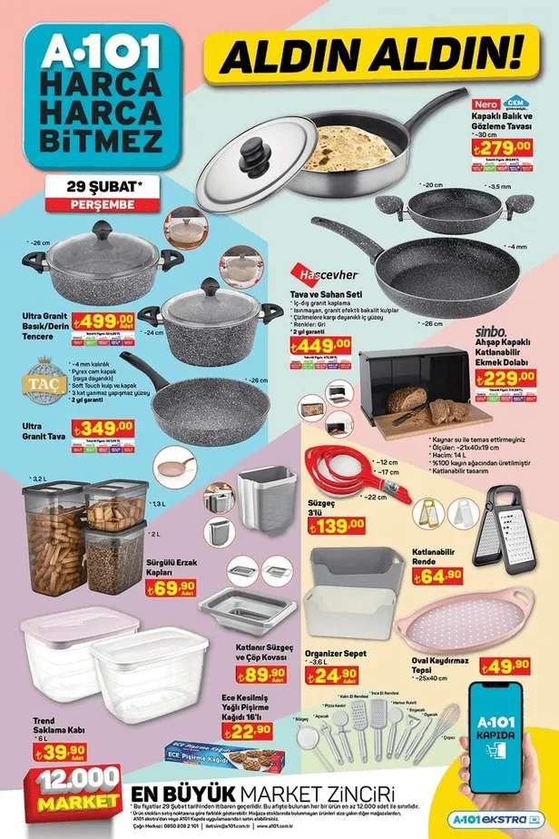 A101’de indirimler bugün başladı! A101 29 Şubat Aktüel İndirim Kataloğu’nda Hangi Ürünler Var?