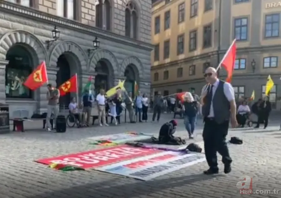 İsveç'te manzara aynı: Terör örgütü yandaşları başkentte gösteri düzenledi 5