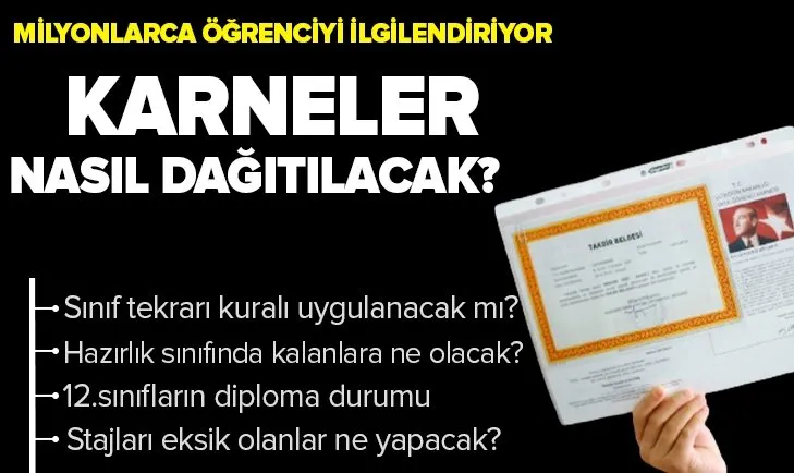 Bu yıl karneler nasıl dağıtılacak? Milli Eğitim Bakanlığından son dakika açıklaması!
