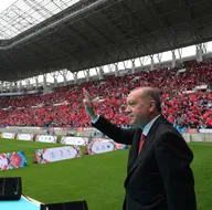 Başkan Erdoğan Diyarbakır Gençlik Festivalinde konuşmasından kareler