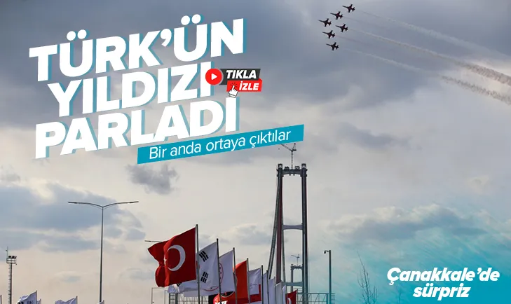 Çanakkale Köprüsü’nde nefes kesen gösteri