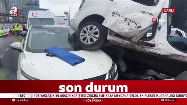 Beşiktaş’ta zincirleme trafik kazası!