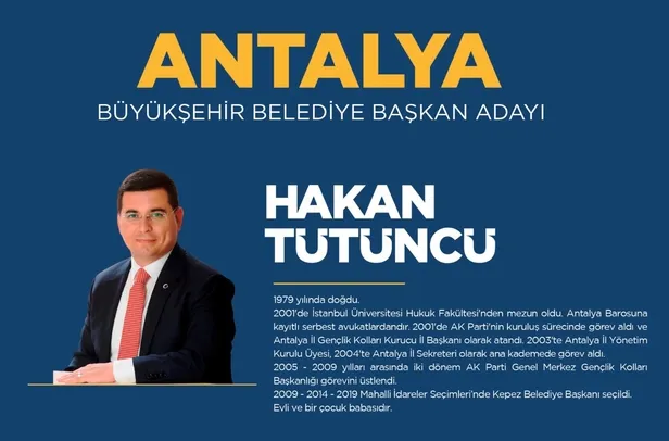 AK Parti Antalya Büyükşehir Belediye Başkan adayı belli oldu! 31 Mart 2024 Antalya AK Parti MHP CHP İYİ Parti yerel seçim belediye başkan adayları…