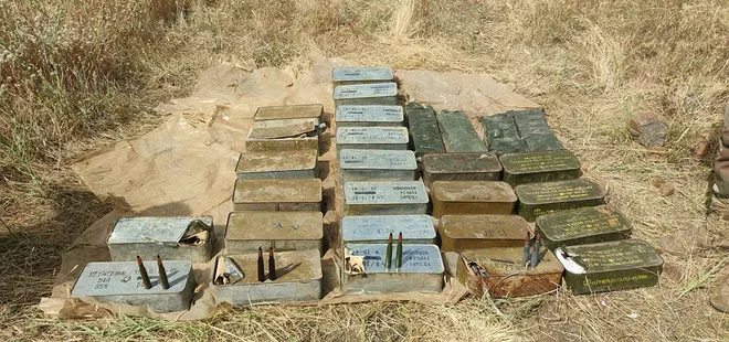 Irak’ın kuzeyinde terör örgütü PKK’ya ait çok sayıda mühimmat ele geçirildi