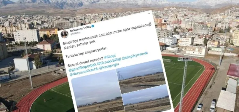 CHP’li Mahmut Tanal’ın ’Silopi’de çocukların spor yapabileceği alan yok’ iddiasına görüntülerle yalanlama