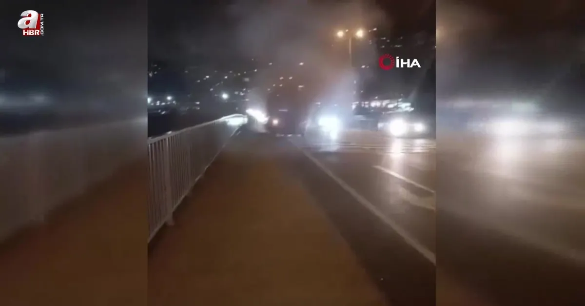 Zonguldak’ta halk otobüsünde yangın paniği