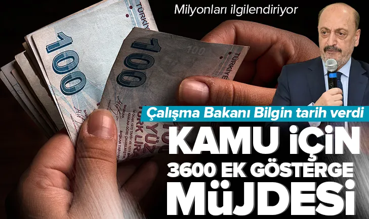 Bakan Bilginden flaş 3600 ek gösterge açıklaması
