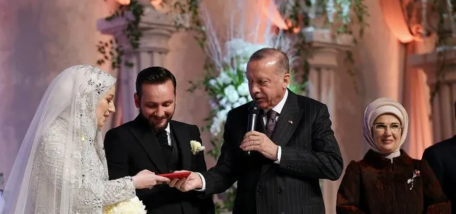 Erdoğan ailesinin mutlu günü! Başkan Erdoğan nikah şahidi oldu