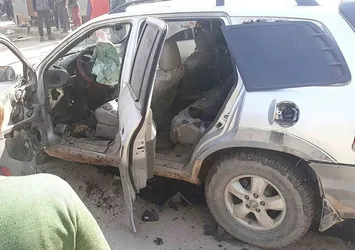 Afrin'de araçla bombalı saldırı engellendi