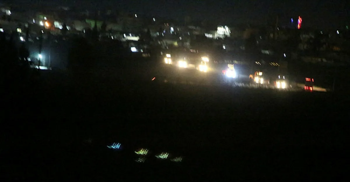 Suriye'deki ABD konvoyu Nusaybin'den görüntülendi