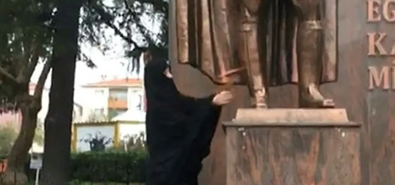 Çorlu'da Atatürk heykeline saldıran baltalı kadın bipolar çıktı