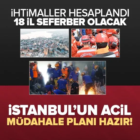 İstanbul’a acil deprem planı! İhtimaller tek tek hesaplandı