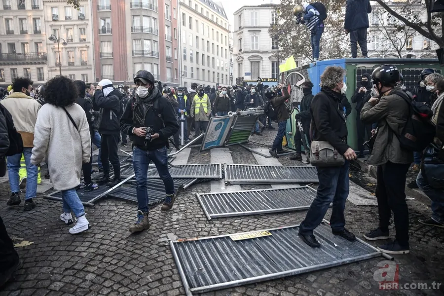 Fransa Cumhurbaşkanı Emmanuel Macron kabul etti: Polis şiddet uyguluyor! 10