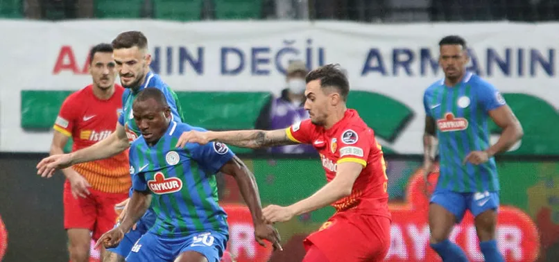 Son dakika: Rizespor 1-0 Kayserispor (MAÇ SONUCU ÖZET)