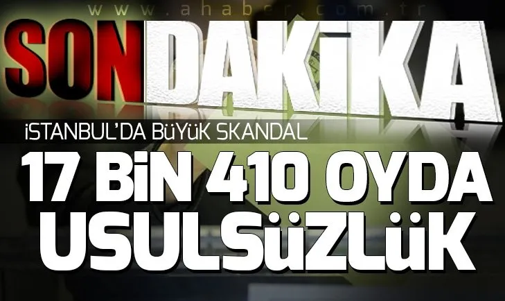 AK Partiden yeni açıklama: 309 sandıkta 17 bin 410 sandıkta usulsüzlük
