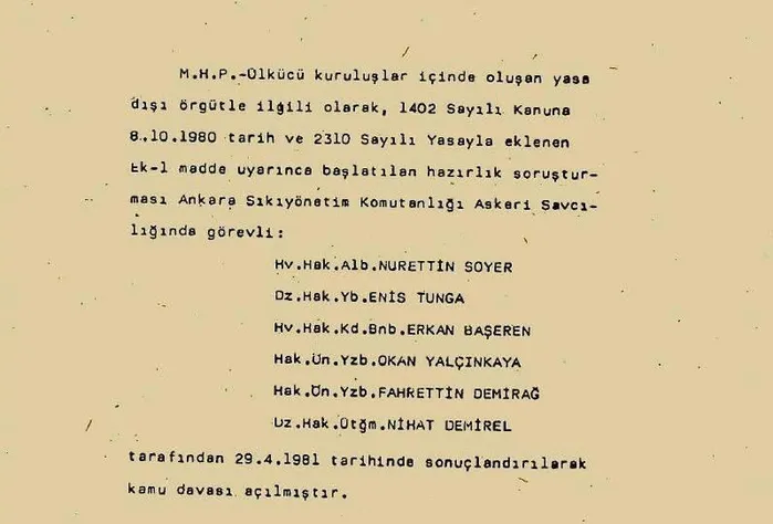 Tunç Soyer’in işkenceci babası Nurettin Soyer’in zulüm iddianamesi