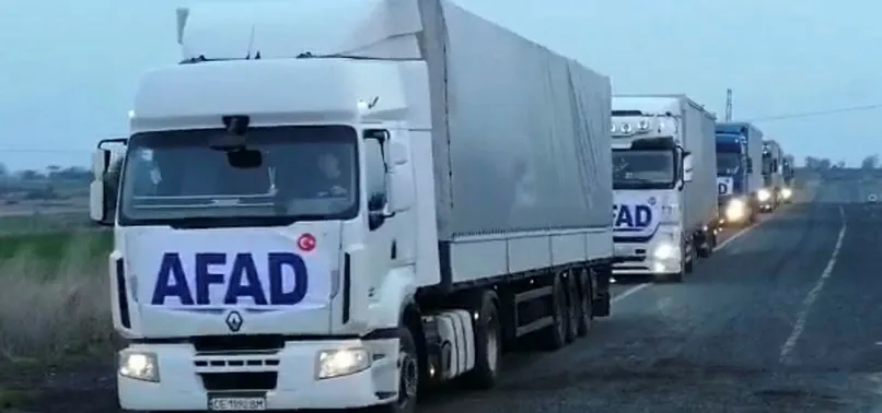 Türkiye'den Ukrayna'ya yardım eli! AFAD'a ait 23 TIR bölgeye ulaştı