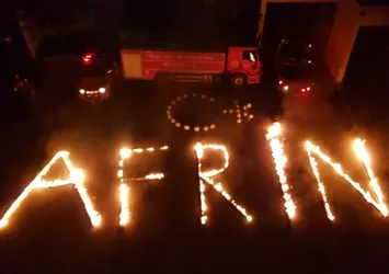 Malatya itfaiyesinden 'Afrin' ateşi