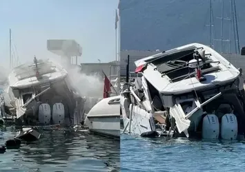 Bodrum'da teknede patlama: 3 yaralı