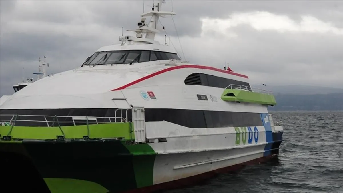 Bursa Deniz Otobüslerinin bazı seferlerine fırtına engeli!