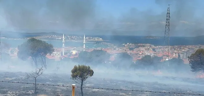 Balıkesir’de korkutan yangın! Kırsal alanda çıkan yangına havadan müdahale edildi