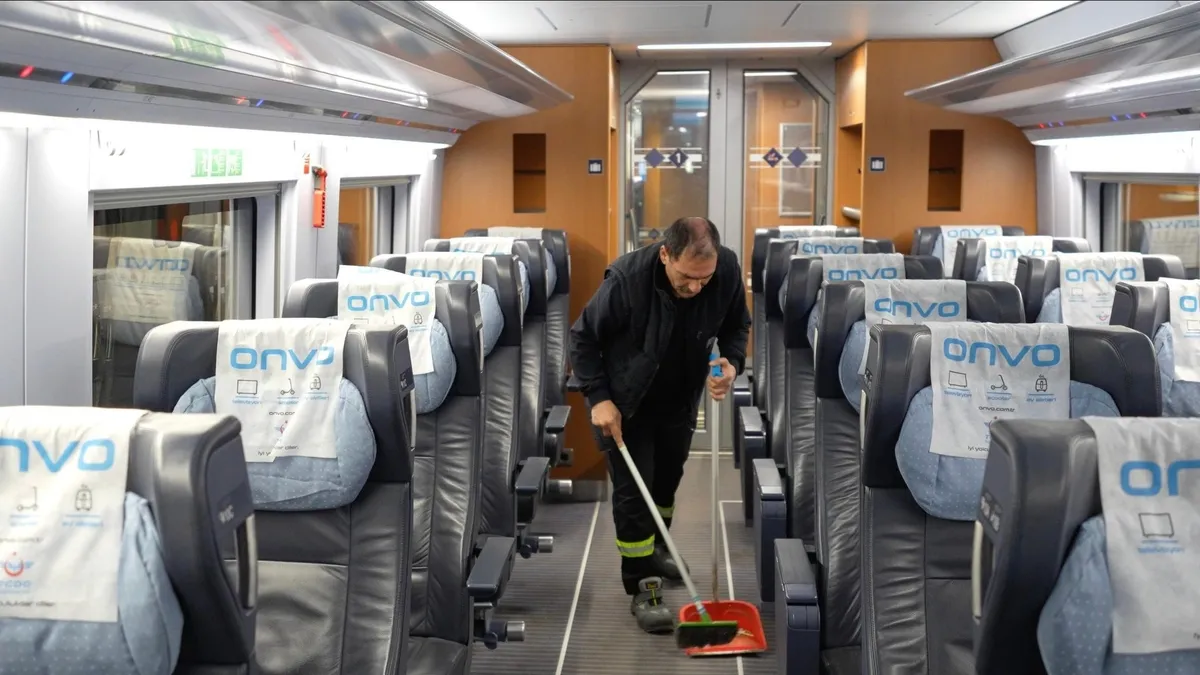 Yüksek Hızlı Trenlerde bayram temizliği