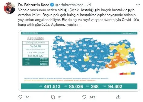 Son dakika: Sağlık Bakanlığı 21 Şubat Pazartesi koronavirüs tablosunu açıkladı | İşte günün vaka ve vefat sayıları - 2