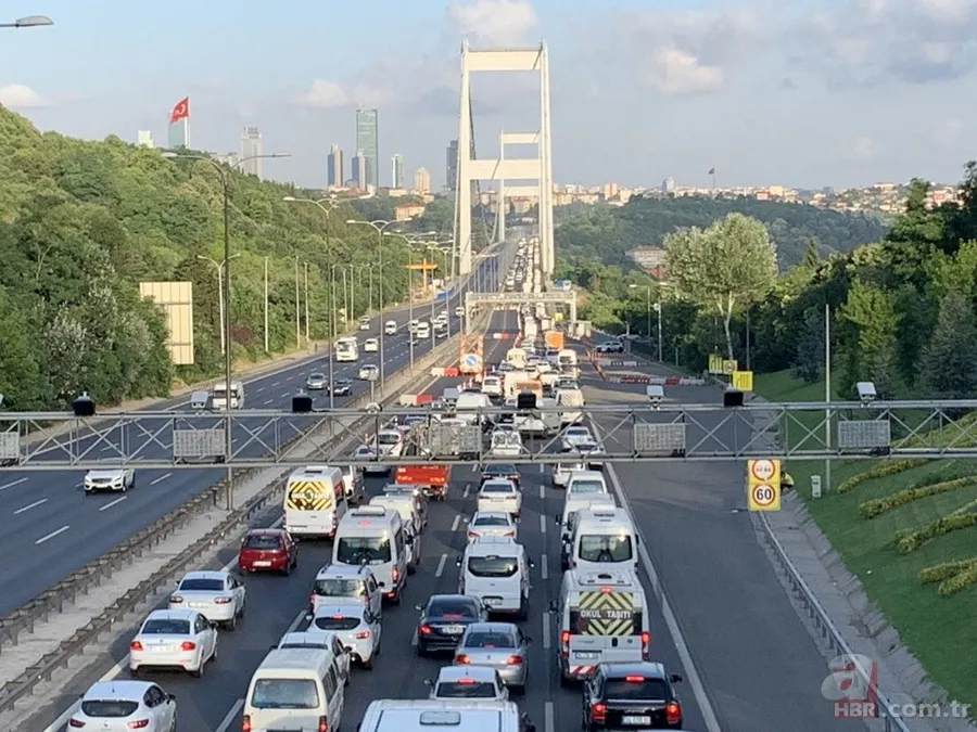 FSM'de onarım başladı! Trafik haritası kırmızıya döndü 9