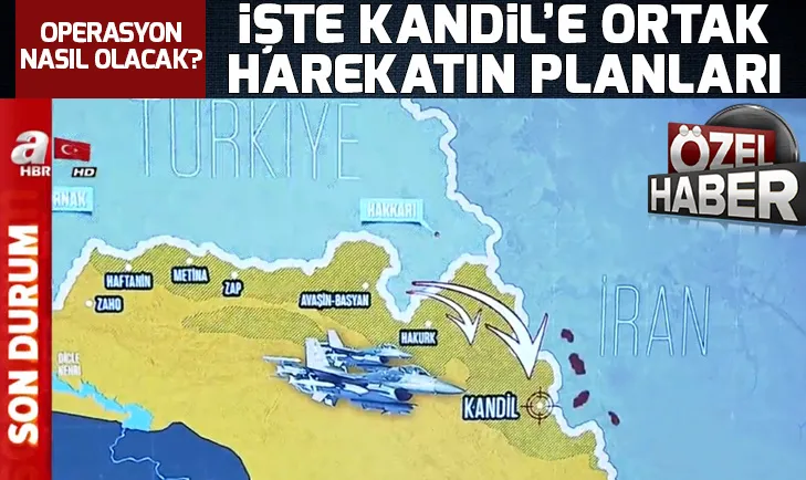 Türkiye ve İran PKKya ne zaman operasyon düzenleyecek? Kandile yönelik operasyonun planları hazır