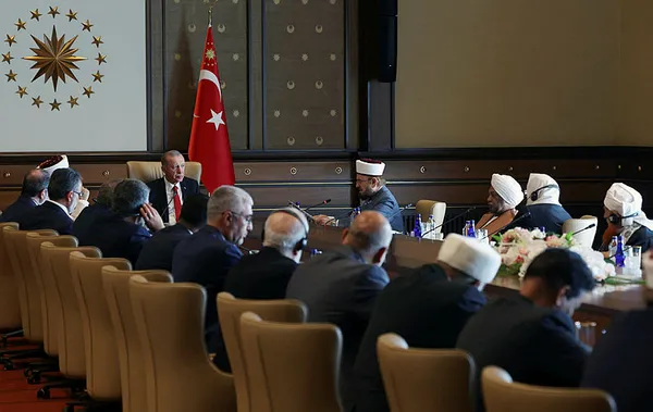 Başkan Erdoğan Müslüman Alimler Heyeti'ni kabul etti - 2